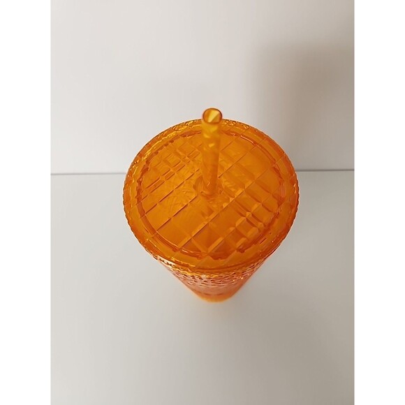 Starbucks 2022 Summer Orange Mango Ombre Jeweled Venti Cold Cup Tumbler 24oz - Picture 5 of 9